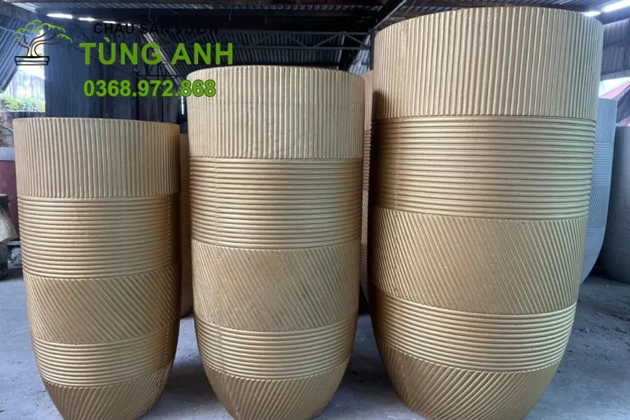 Xưởng Chậu Xi Măng Nhẹ Sơn Wax Đẹp, Bền tại Hưng Yên 12 Bộ sưu tập Bộ sưu tập Xi Măng à Sơn Wax sang trọng cho sân vườn